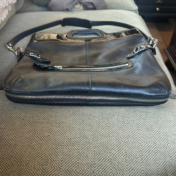 COACH💥VINTAGE💥Bonnie Leather Foldover Convertible Tote/Shoulder Bag - Picture 7 of 15